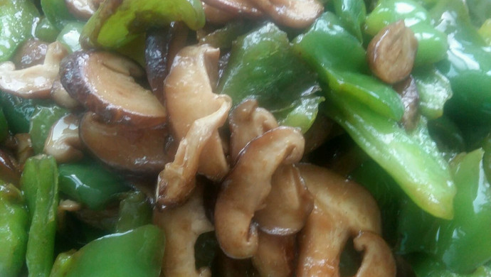蚝油香菇青椒