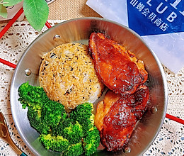 低卡减脂❗️罗勒鸡腿排海苔饭‼️#享“瘦”人生 热辣滚烫#的做法