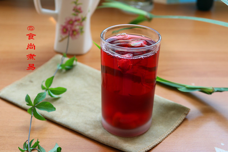 洛神花玫瑰枸杞茶的做法