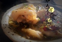 午有食间：豆豉酸菜蹄筋猪手煲，爽口开胃养筋补胶原的做法
