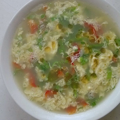 海米芦笋(鸡蛋)汤
