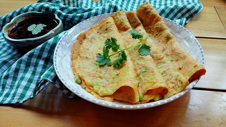 糊塌子菜煎饼的做法