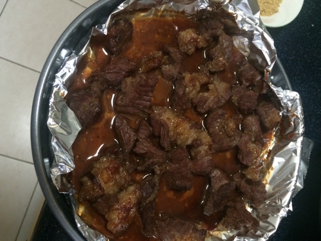烤蚝油牛肉的做法图解5