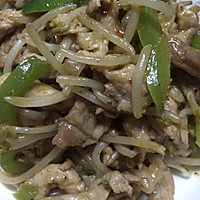 小豆芽炒肉的做法图解5