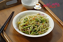 海米芹菜炒豆芽的做法