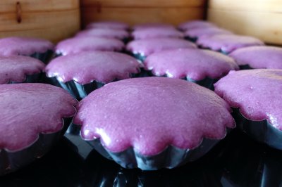 奶香紫薯发糕