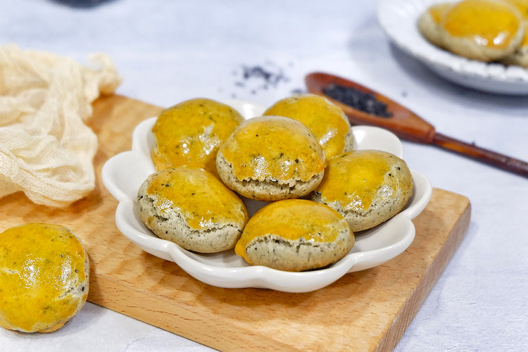 黑芝麻粉酥饼的做法