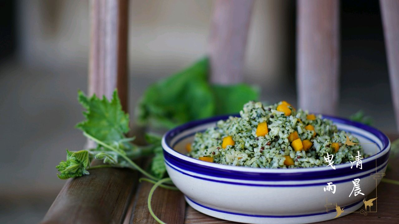 Wild vegetable, pumpkin, quinoa and rice