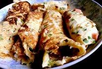 火腿鸡蛋饼的做法