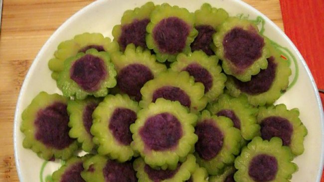 苦瓜酿紫薯的做法