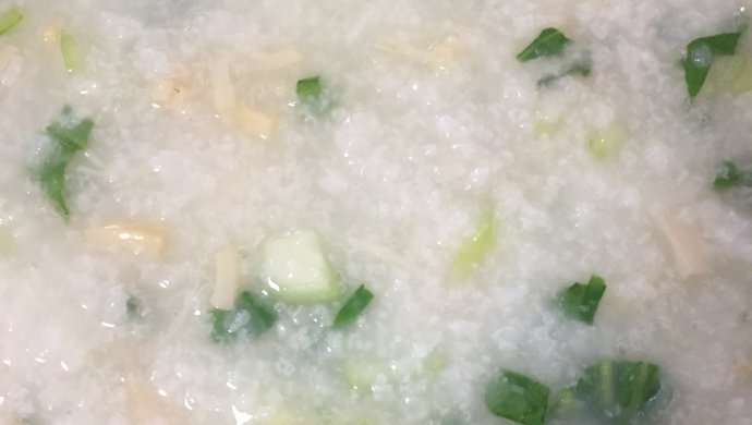 蔬菜干贝粥
