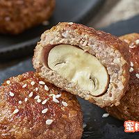 蘑菇小肉饼的做法图解9
