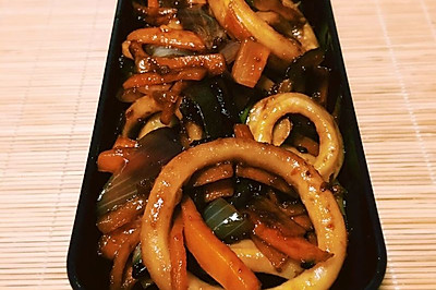 辣酱炒鱿鱼（甜辣口味）