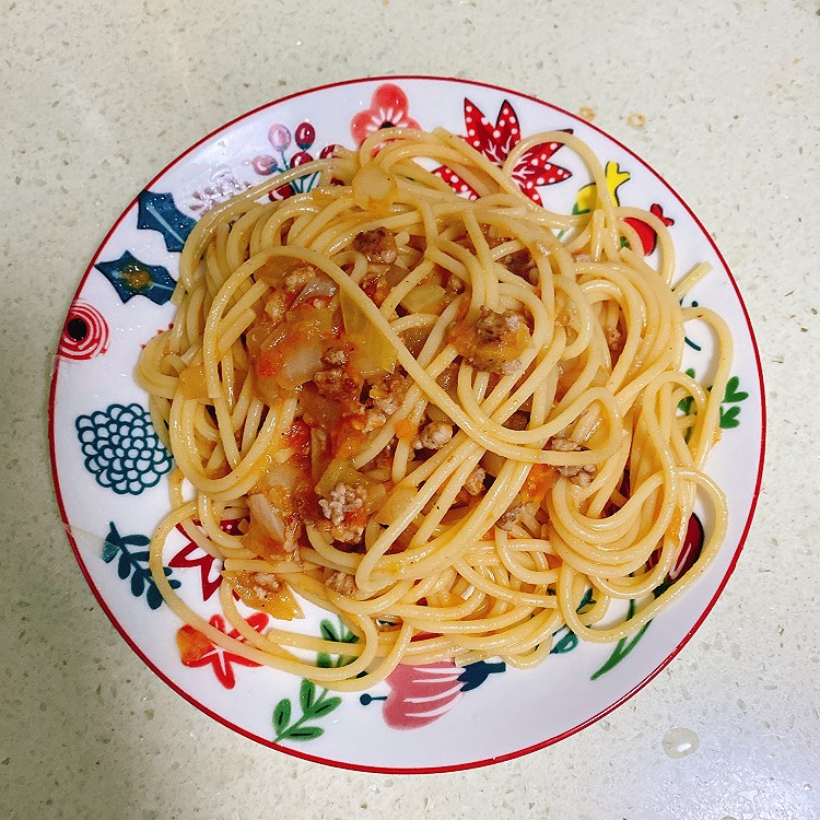自制番茄意大利肉酱面的做法