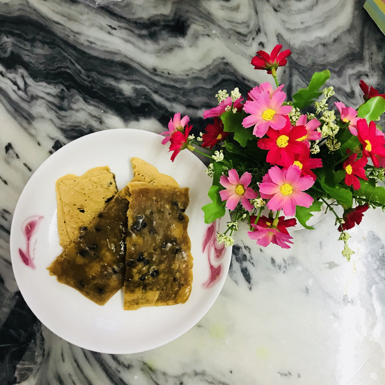 黑糖红豆早餐饼的做法
