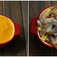 芝士鲜虾焗菠萝的做法图解5