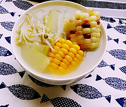 【美容瘦身汤】冬瓜豆芽玉米汤的做法