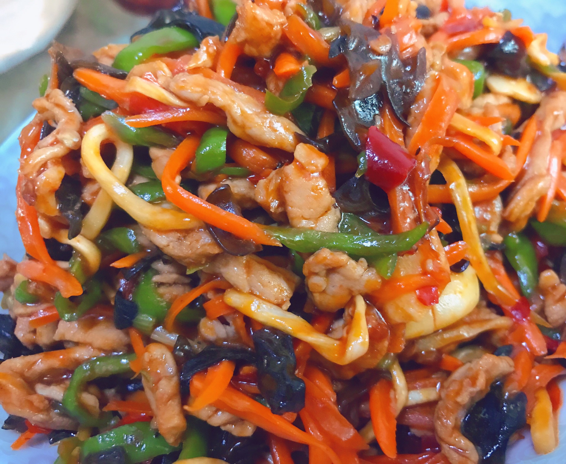 Fish flavored shredded pork