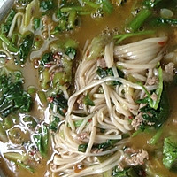 羊肉丝瓜炝锅面的做法图解4
