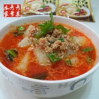 大喜大牛肉粉试用----肉末米豆腐汤的做法图解15