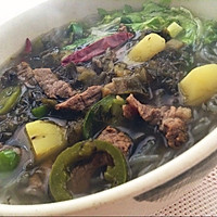 酸菜牛肉粉的做法图解7