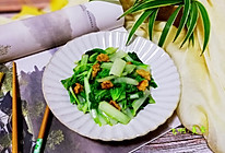 猪油渣炒航白菜的做法