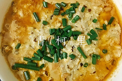 清淡快手菜：香菇蒸肉饼