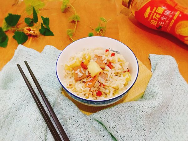 午餐肉杂蔬焖饭