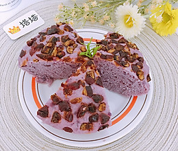 奶香红枣紫薯发糕的做法