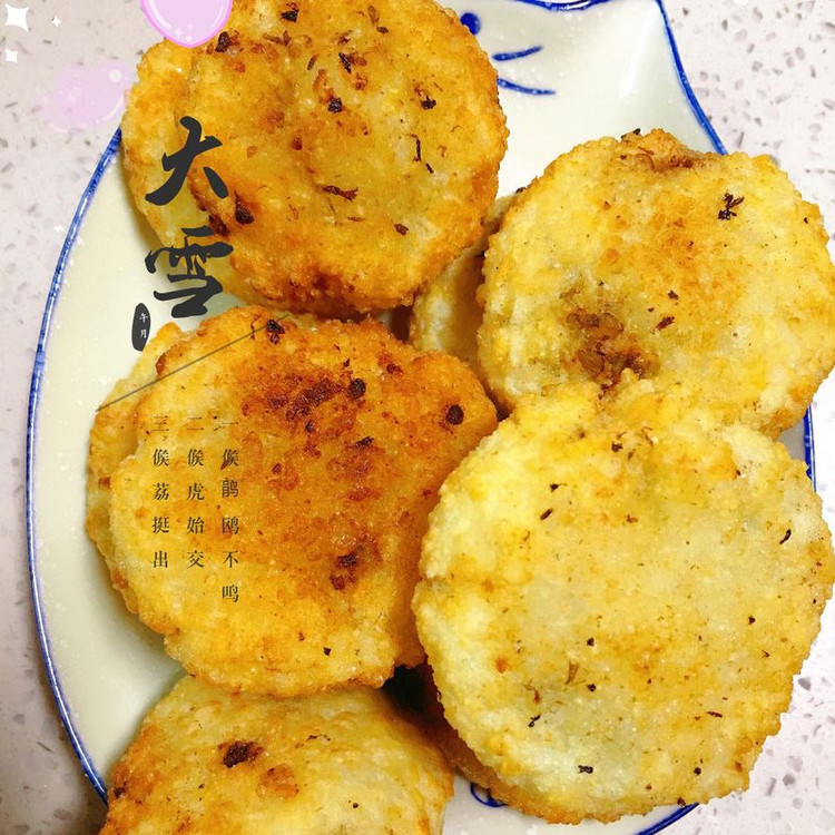 绿豆馅糯米油粑粑的做法