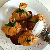 #美食视频挑战赛# 五彩加拿大北极虾福袋的做法图解12