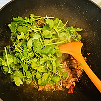 香菜牛肉的做法图解5
