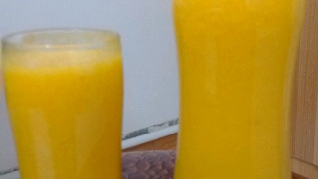 鲜橙芒果汁的做法