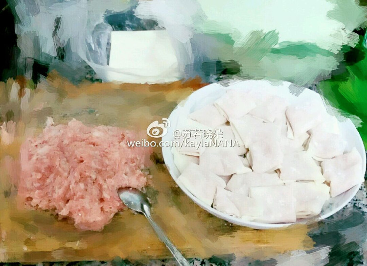 对折馄饨的做法