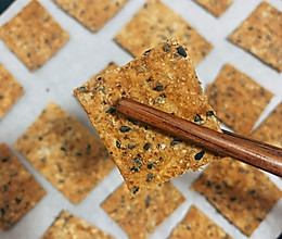全麦黑芝麻苏打饼干的做法