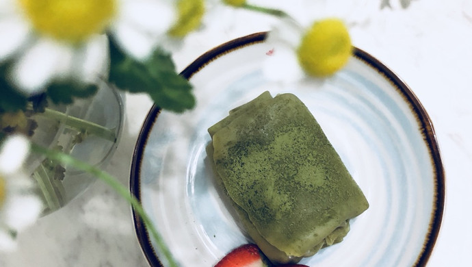 抹茶毛巾卷