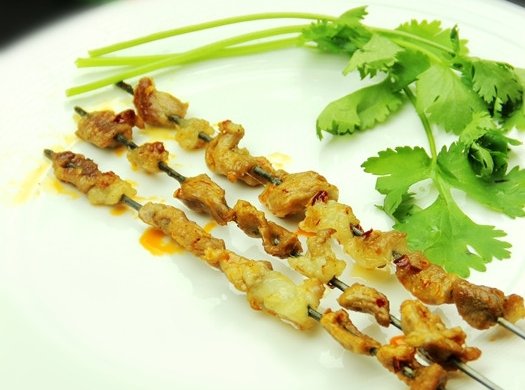家庭烤羊肉串
