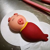 好运锦鲤猪猪馒头的做法图解9