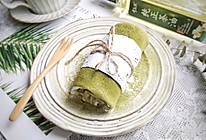 有一个平底锅就能轻松搞定的颜值报表的甜品——抹茶蜜豆毛巾卷的做法