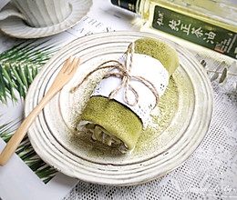 有一个平底锅就能轻松搞定的颜值报表的甜品——抹茶蜜豆毛巾卷的做法