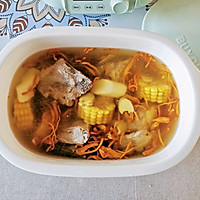 虫草花排骨汤+红豆年糕+藜麦紫薯饭的做法图解4