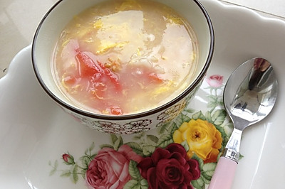 西红柿鸡蛋疙瘩汤