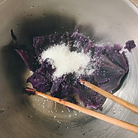 萌鸡奶香紫薯包的做法图解3