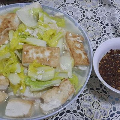 豆腐炖白菜