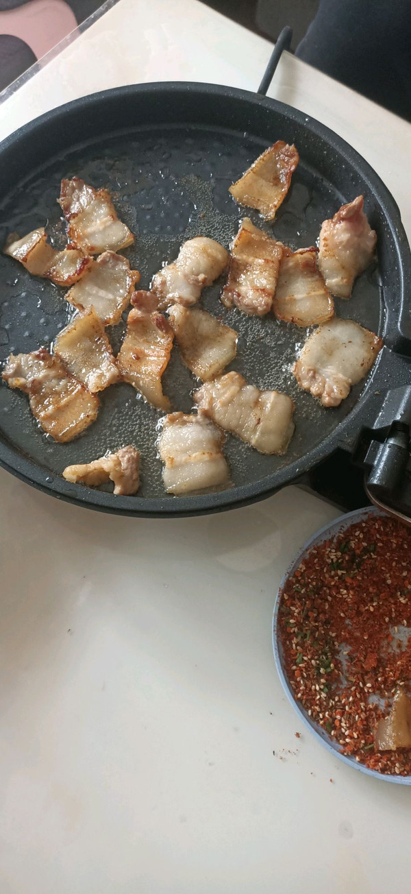 电饼铛做五花肉