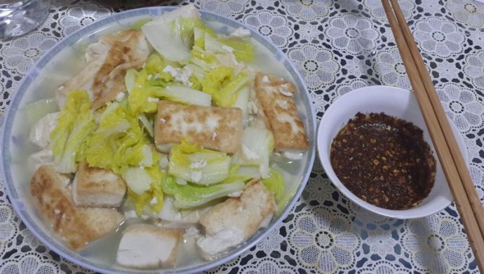 豆腐炖白菜