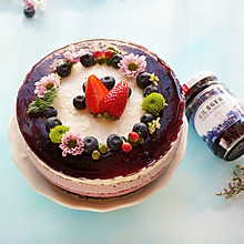 蓝莓冻芝士蛋糕-丘比果酱