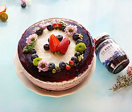 蓝莓冻芝士蛋糕-丘比果酱