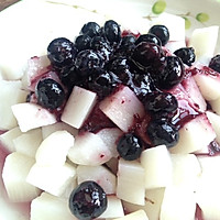 蓝莓拌山药的做法图解3