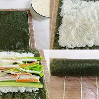 芒果三文鱼寿司卷的做法图解6